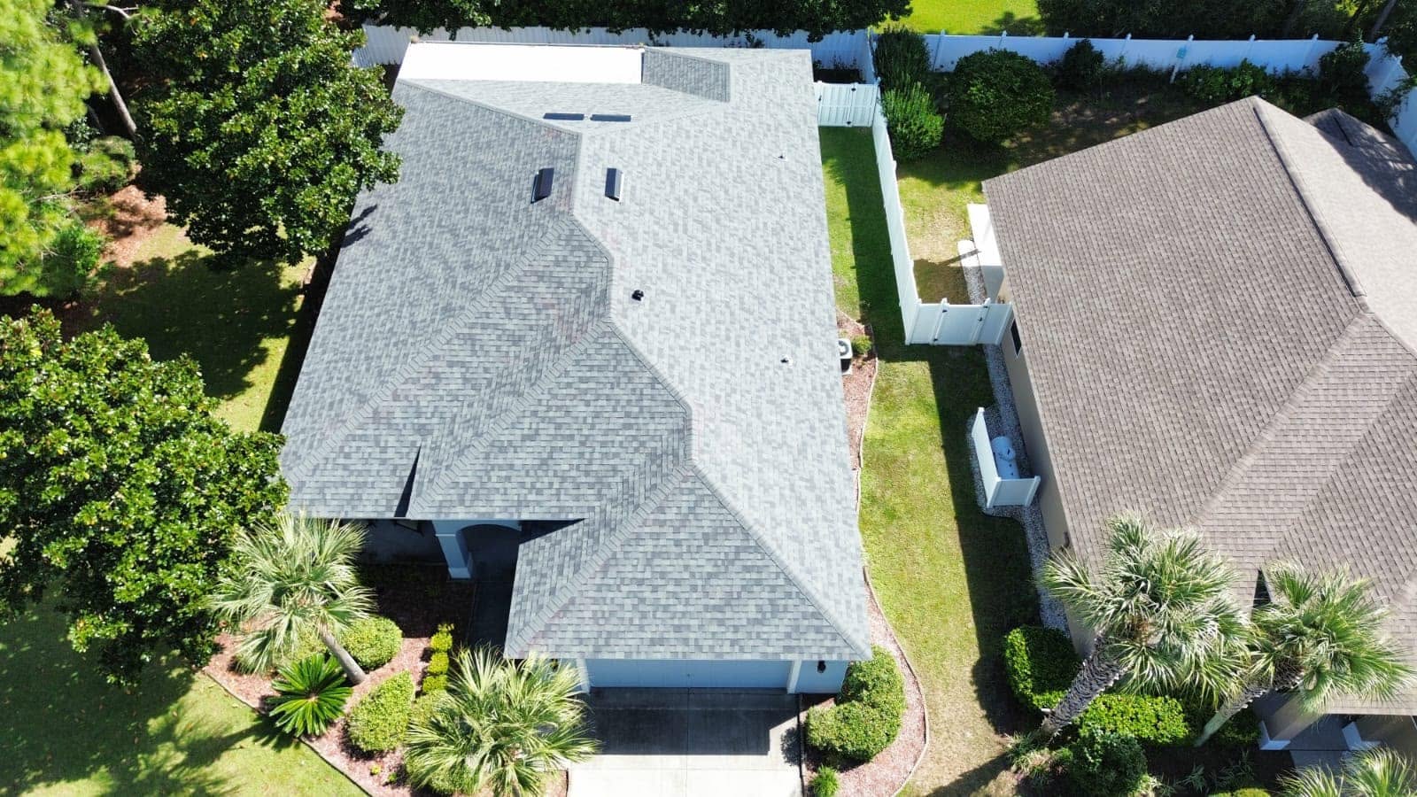 Completed roofing project on a Gulf Coast home